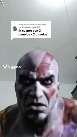 Kratos diciendo cuanto son 3 dimelos - 2 dimelos xdd #viggle #viggleai #jhdelacruz777 #jhdelacruz #jh ia
