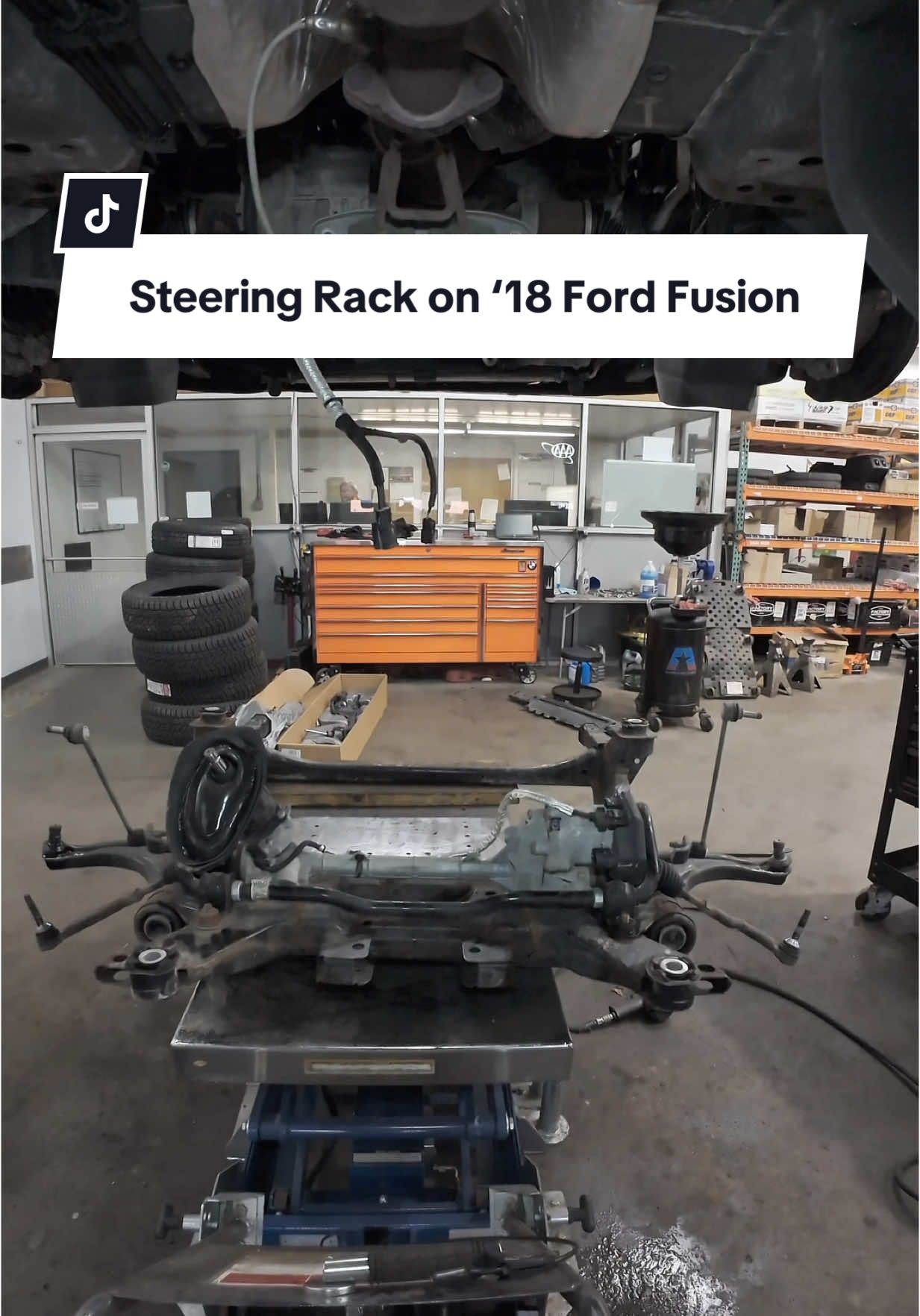Another day, another broken Ford.  #automotive #harrisenco #snapon #rokform #automotivetechnician #mechanicsoftiktok #mechanic #pov #cars #painandsufferingsimluator #ford #fusion #steeringrack 