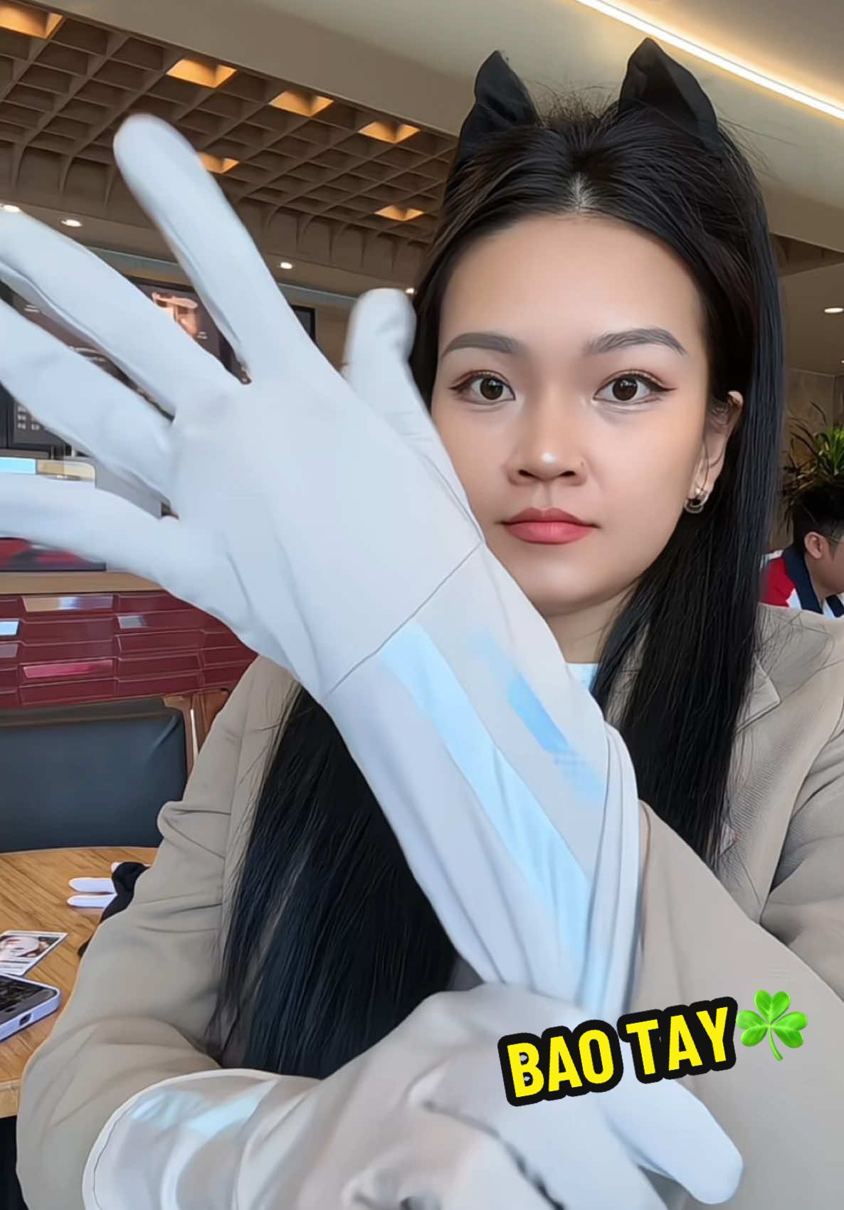 Găng tay chống nắng vải lụa băng siêu mát #gangtay #gangtaychongnang 