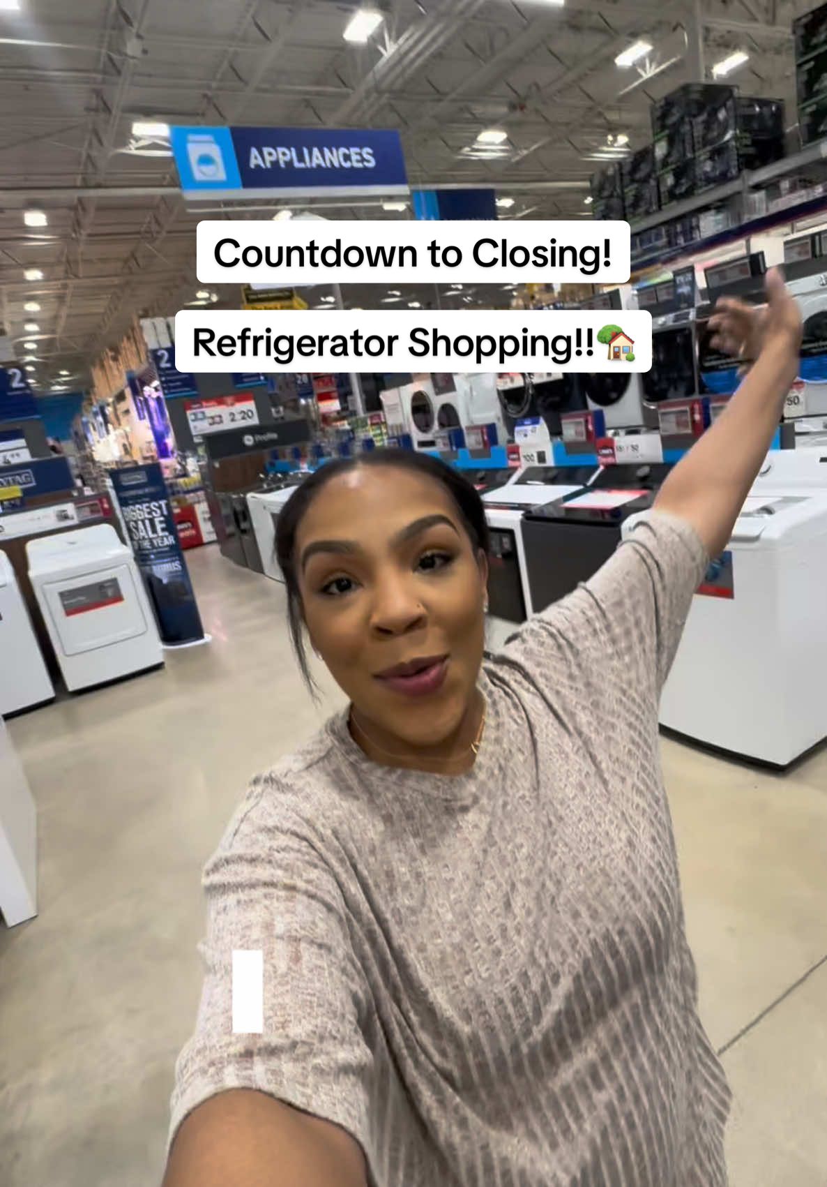 The countdown to closing in our new home begins…. Refrigerator shopping!  #newconstruction #newconstructionhome #newhome #newhomeowners #refrigerator 