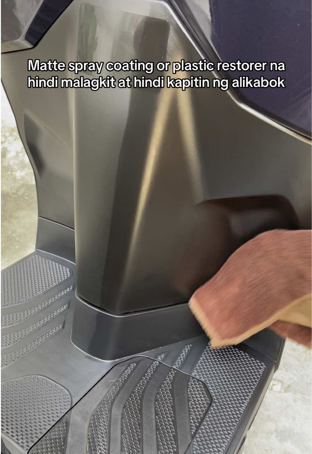 Matte spray coating or plastic restorer na hindi kapitin ng alikabok at hydrophobic na din kaya kahit mabasa hindi mawawala yung epekto. #mattespraycoating #plasticrestorer #backtoblack #mattewax #mattespray 