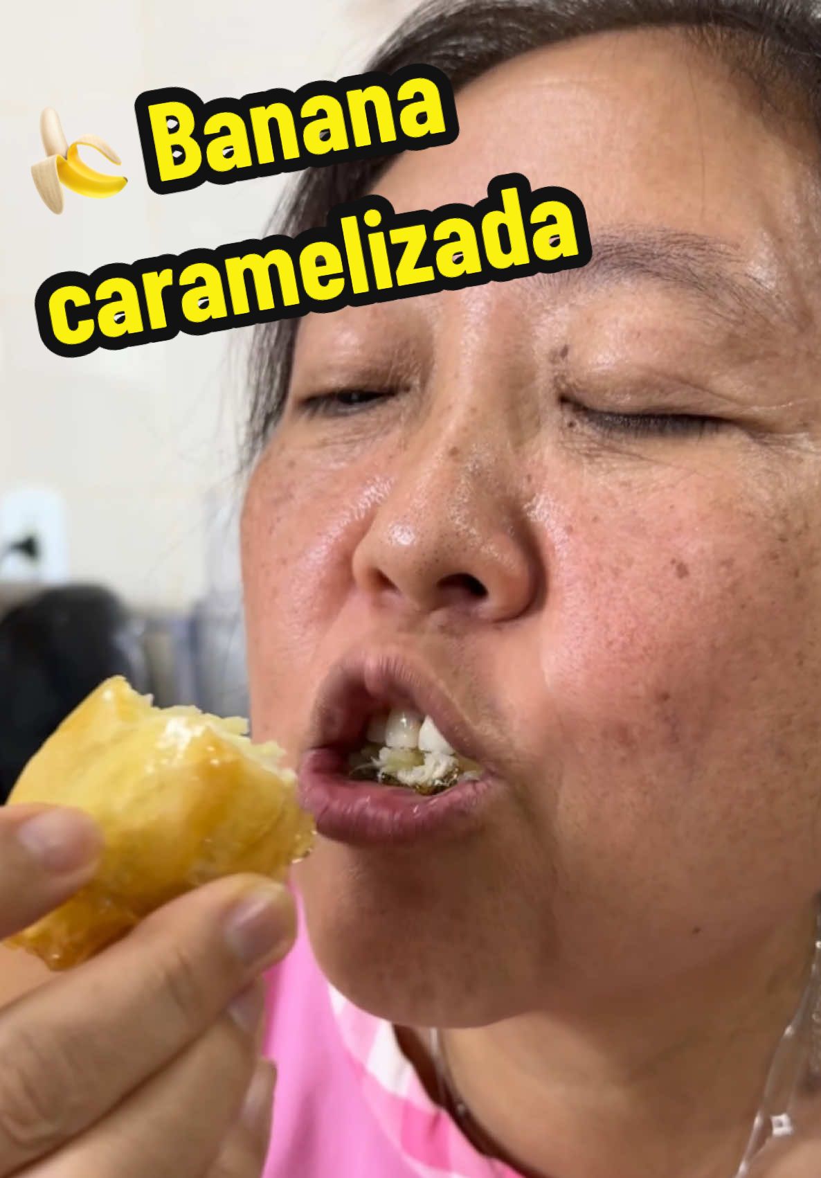 Banana caramelizada 😋🍌  #bananacaramelizada #bananatoffee #receita #fy 