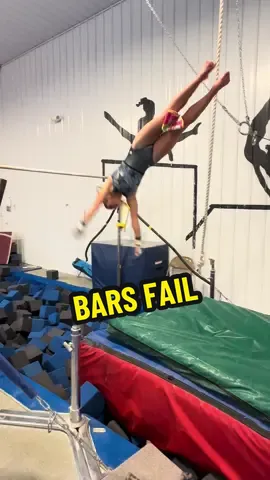 What even happened?! 🤣 #fail #failvideo #funnyfail #gymnasticsfail #gymnastics #gymnasticstiktok #fyp #gymnastlife #GymTok #gymnasticsvideos #unevenbars #unevenbarsrelease #unevenbarstraining 