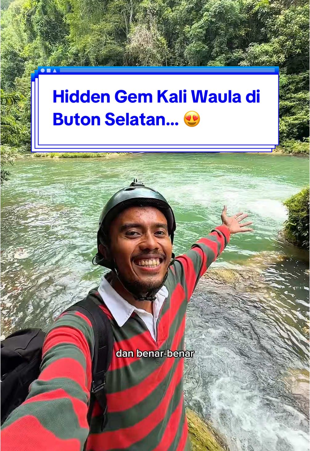 Hari terakhir di Buton kami singgah di Hidden gem kali waula yang ada di Desa Hendea, kabupaten buton selatan..  #butonselatan #kaliwaula #hendea #wisatasultra #wisatabutonselatan #sultra #sulawesitenggara 