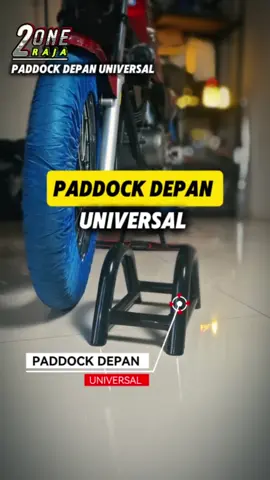 Paddock depan universal, lebih simpel tapi tetep bikin ganteng motor. #paddock #paddockmotor #paddockuniversal #aksesorismotor #variasimotor #pedok #2oneraja #2stroke #2tak #rxking #rxkingperedam 