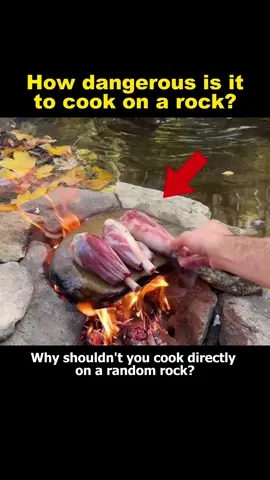How dangerous is it to cook on a rock?#rock #cook #knowledge #tiktok #fyp 