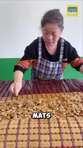 How do the Chinese make bamboo sleeping mats #bamboo