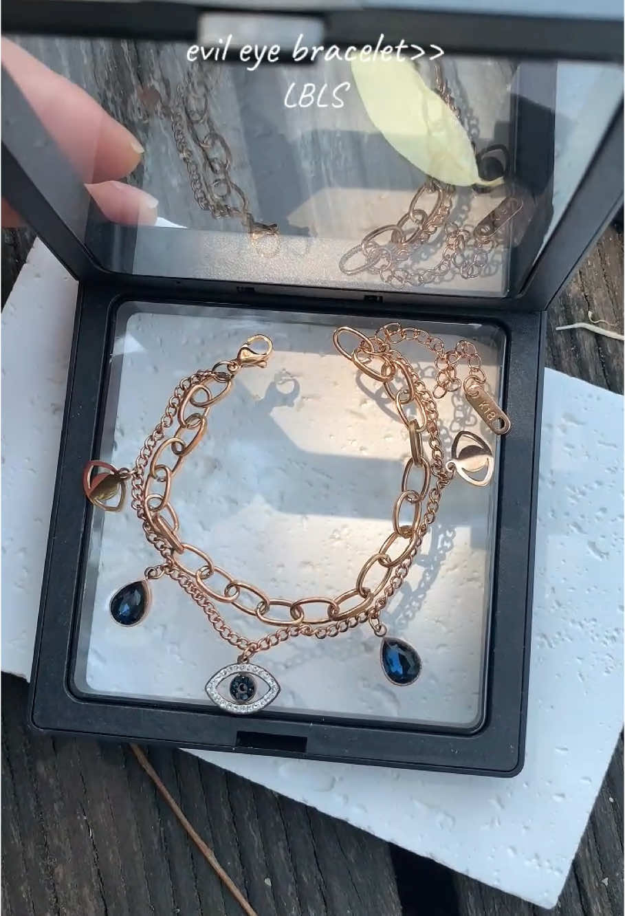 Evil eye bracelet สร้อยข้อมือสเตนเลส #สร้อยข้อมือ #สายรัดข้อมือ  #กําไลข้อมือ #กําไลข้อมืออ #ป้ายยาแฟชั่น #fyp 