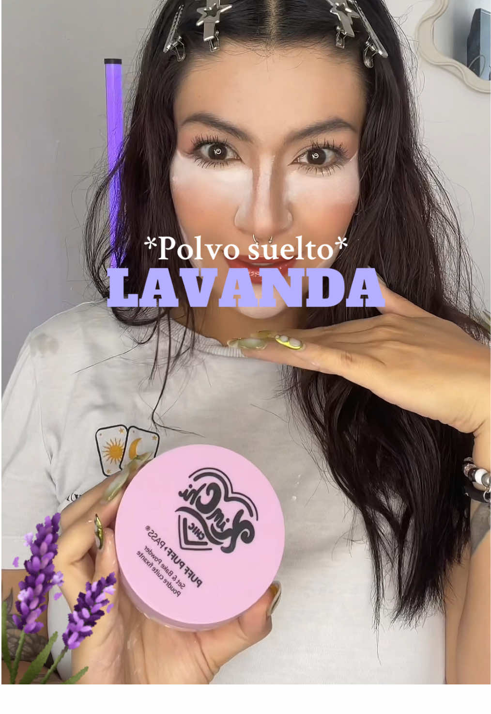 💜Woooow con lo mucho que cubren, amé! @KimChi Chic Beauty Mexico  Consigue el tuyo en el 🛒🧡 porque se agotan rapidísimo! 🚀  #beauty #makeup #TikTokShopParaMamá #polvolavanda #polvosuelto 