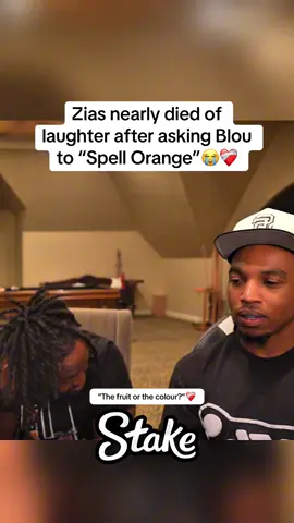 Zias nearly died of laughter after asking Blou to “Spell Orange”#zias #ziasnblou #blou 