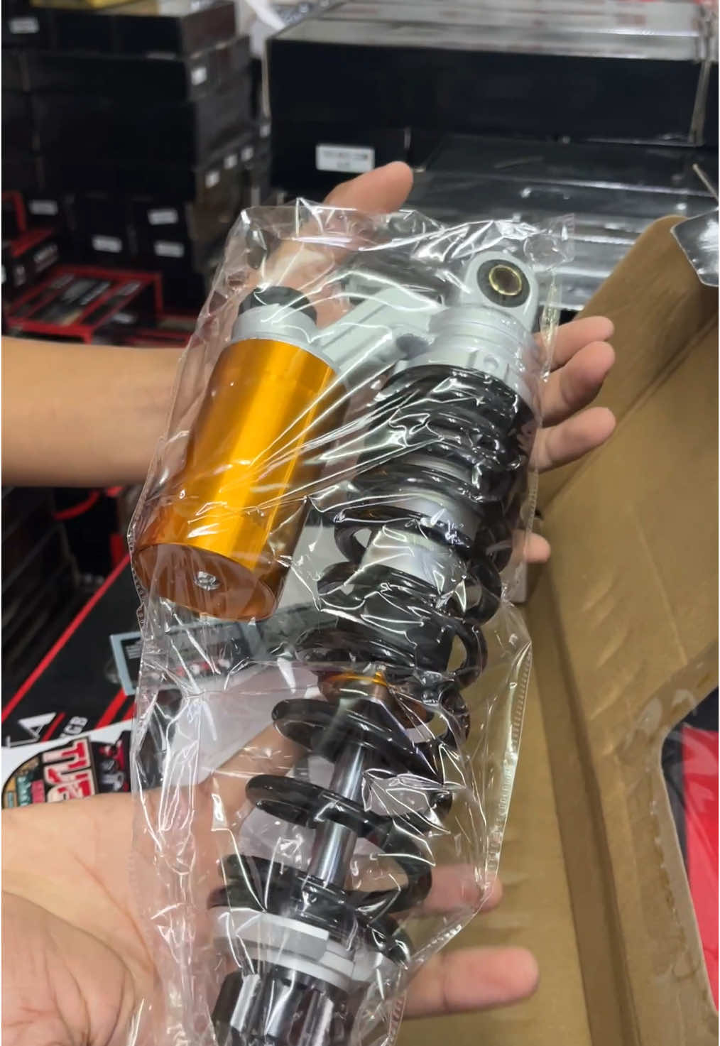 โช็คหลังOHLINS ซีลแท้ ใส่เวฟ/ดรีม 🥰 #โช็คโอลิน 