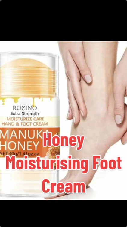 Honey Moisturising Foot Cream#honey #foot #skin #damp #useful 