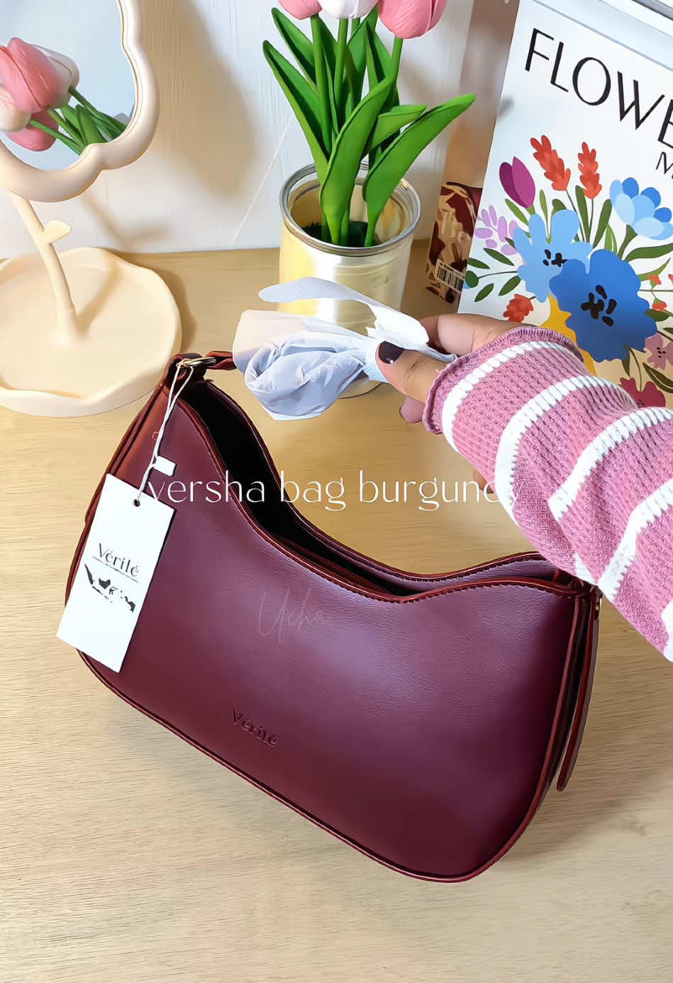 burgundynya cantik banget😍 #shoulderbag #veritebags 