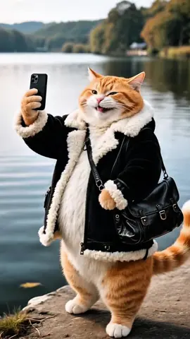 #funnycat #orangecat #aivideo #fyp 