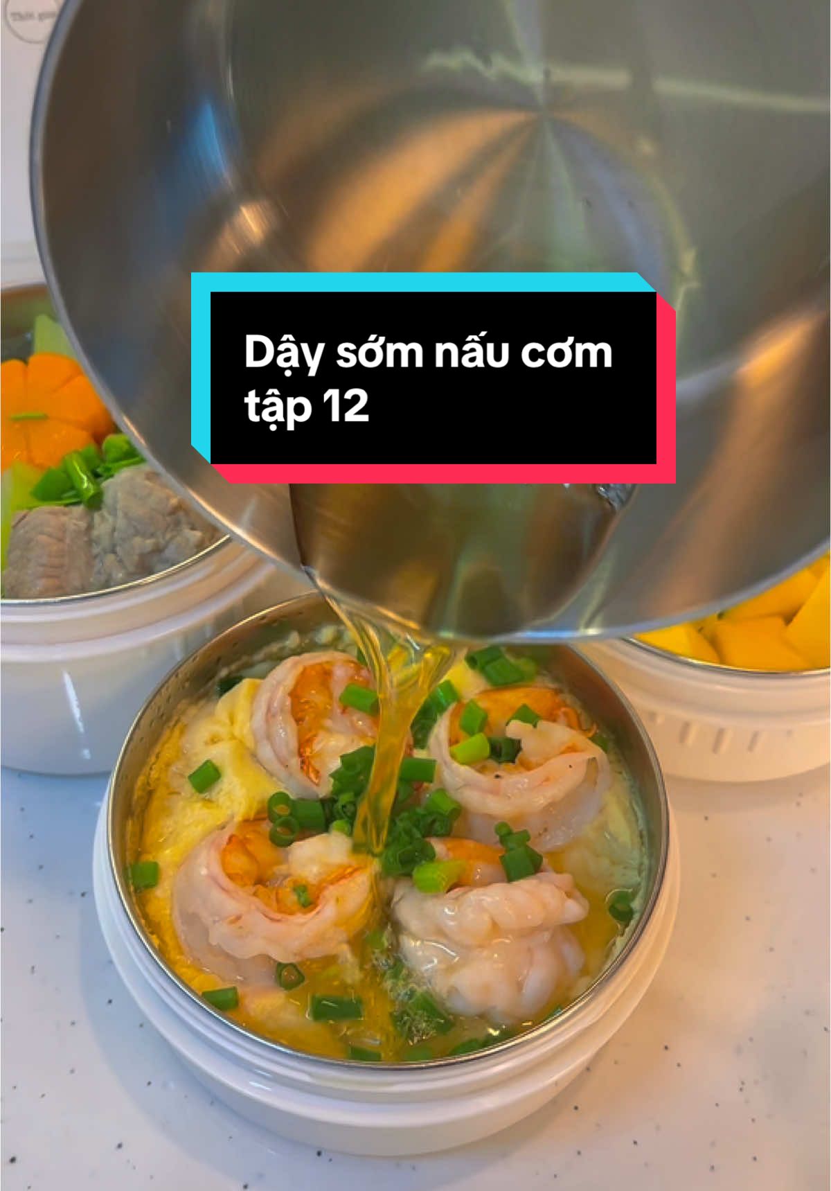 Nấu 3 món trong 1 chiếc nồi #nhaquynhdam #ancungtiktok #comvanphong 