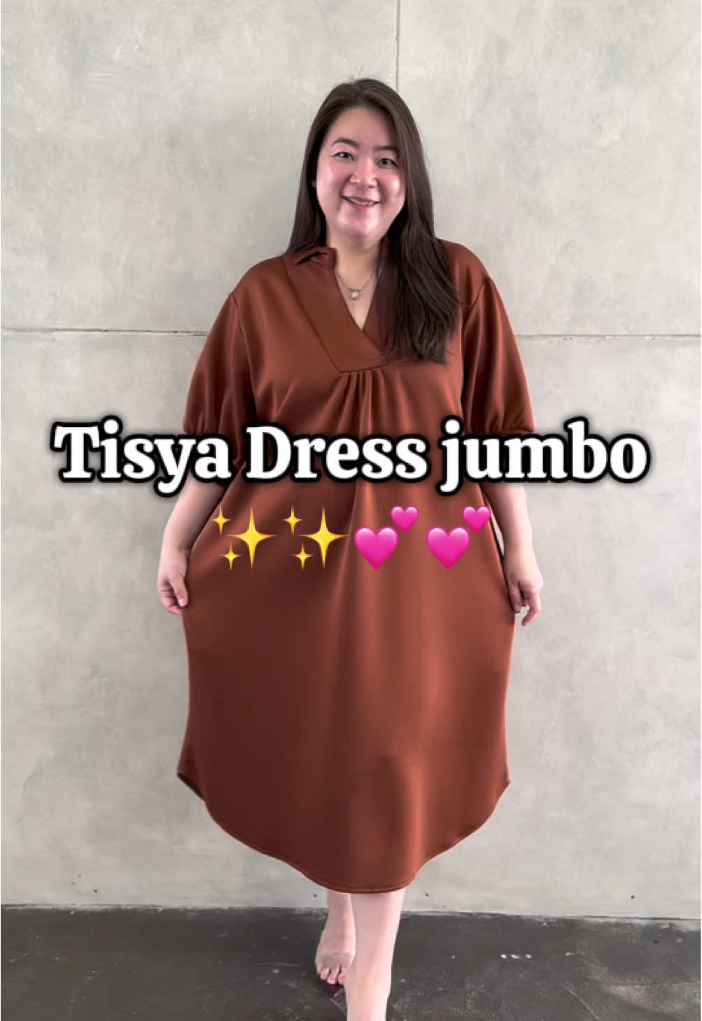 Tisya dress jumbo ready ya! #fyp #fashionbigsize #plussizefashion #plussize #bigsize #dressbigsize #dressjumbo 