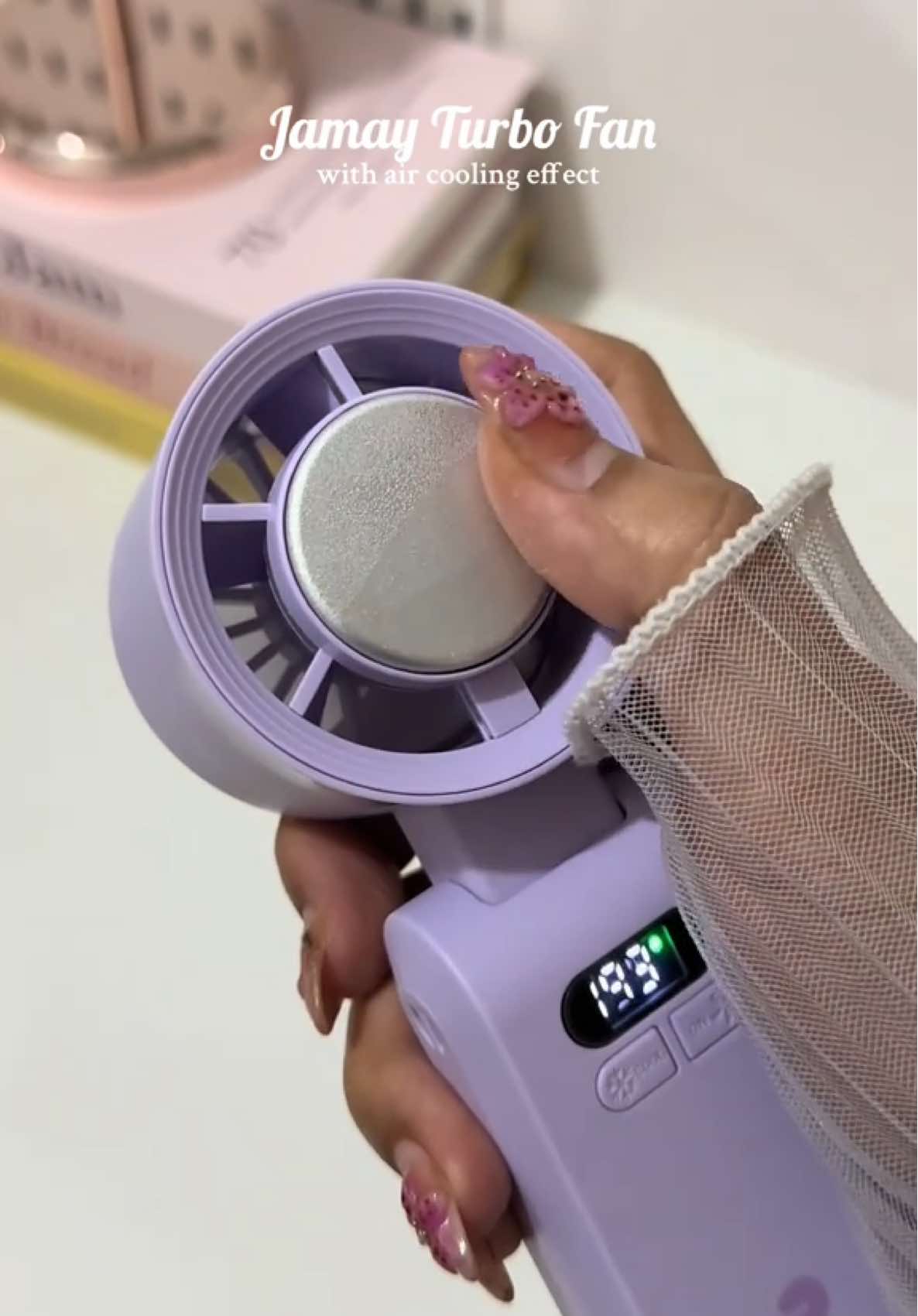 turbo fan with cooling effect from @JAMAY Philippines ❄️ #jamay #jamayturbofan #turbofan #minifan #handheldfan #portablefan 