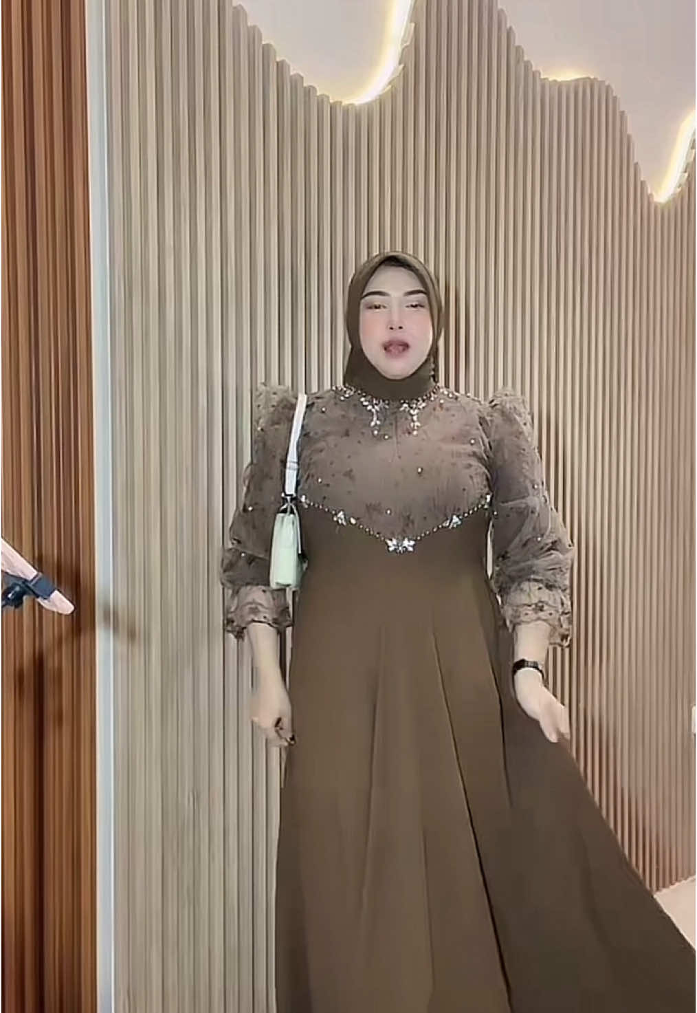 { RHS } Nancy gamis mayung bahan cek sutra