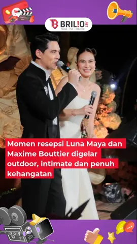Momen resepsi Luna Maya dan Maxime Bouttier digelar outdoor, intimate dan penuh kehangatan.  #viral #Trending #Happening #Showbiz #Selebriti #lunamaya#maximebouttier#fyp