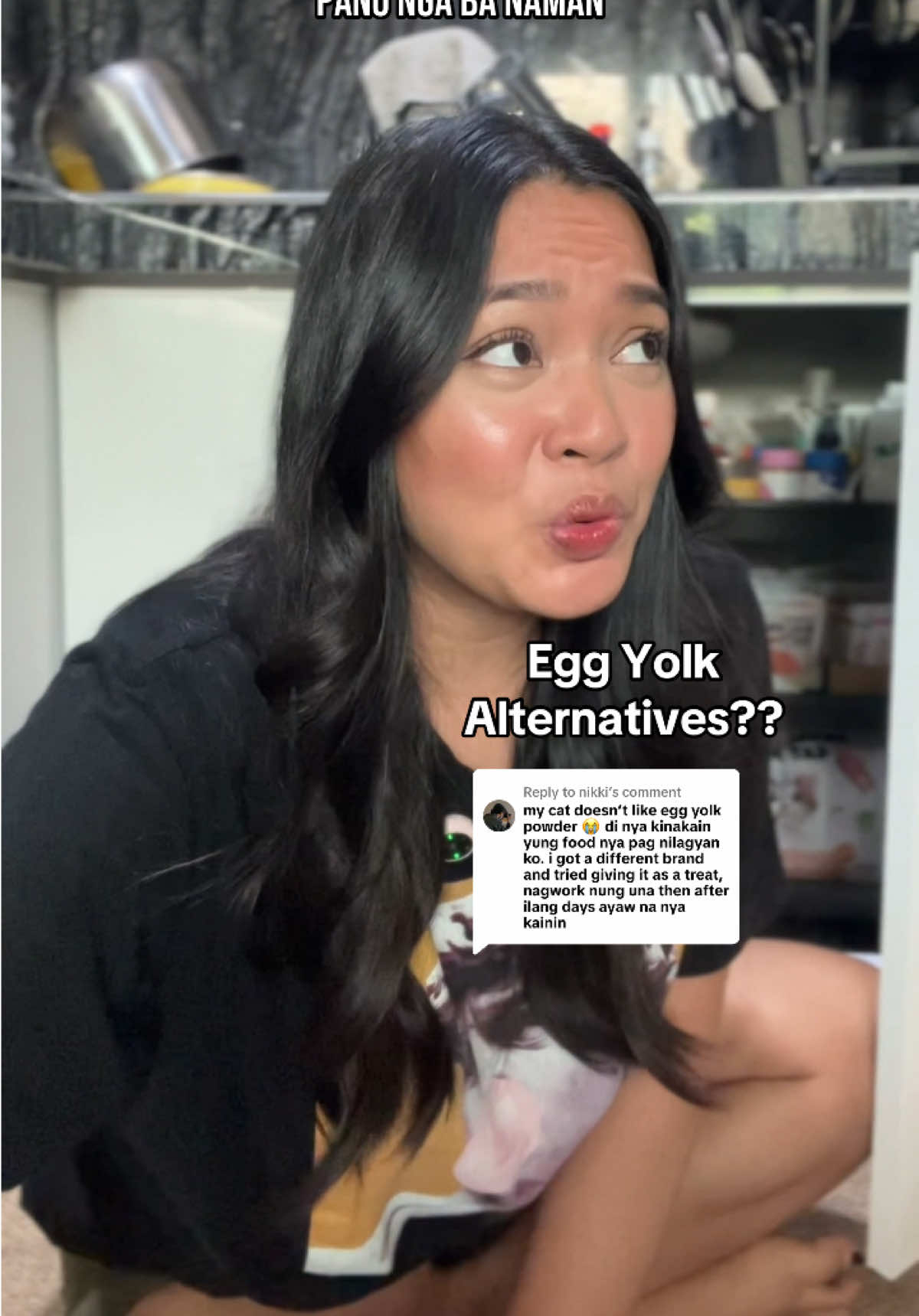 Replying to @nikki Context: Egg Yolk powder is the best daily preventative you can add to your cats diet to manage hairball! 🤗