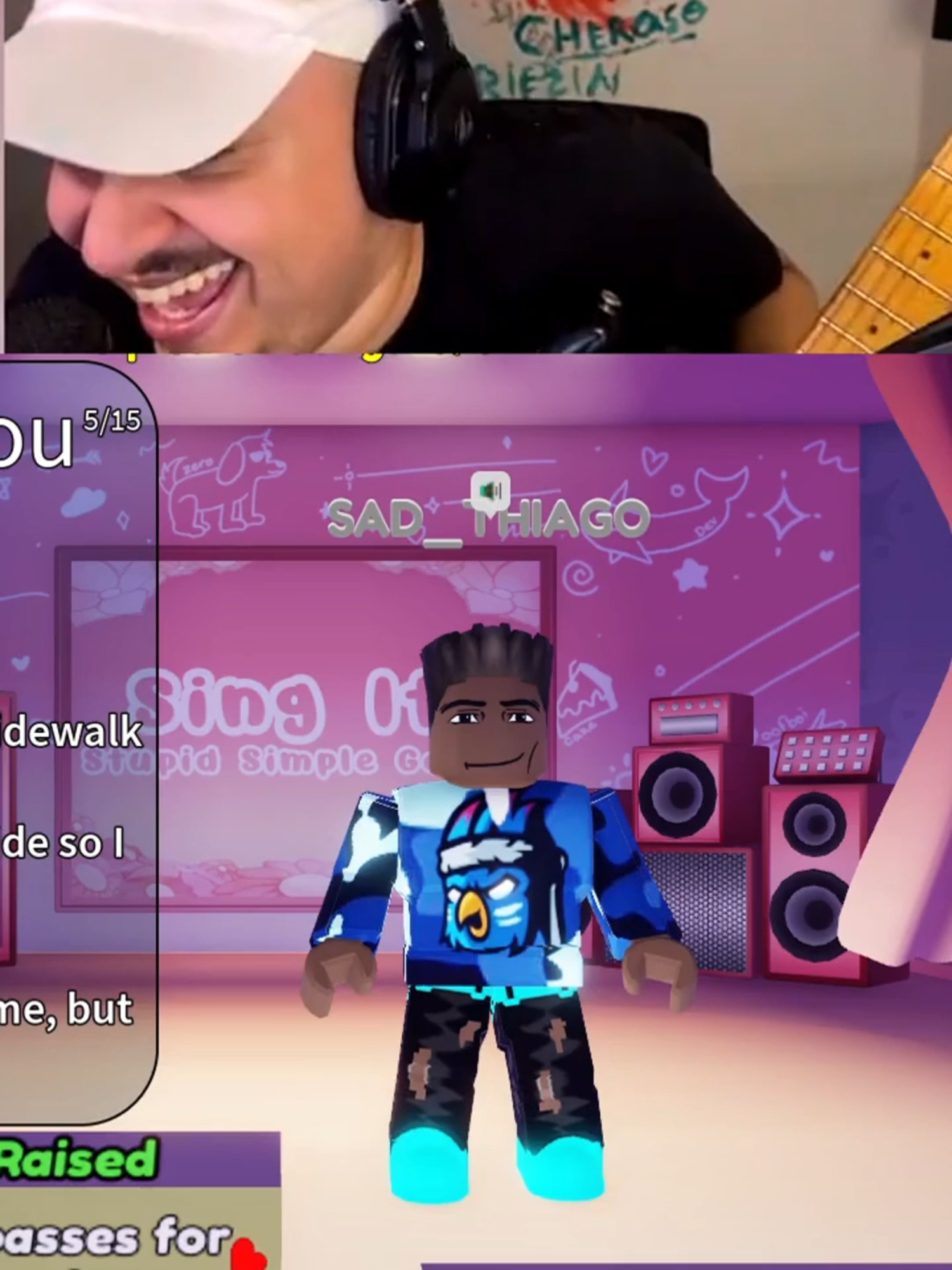 Delby jogando karaoke kkkkkk . . #delby #clipsdodelby #delbyclips #robloxfyp#karaoke#twitch