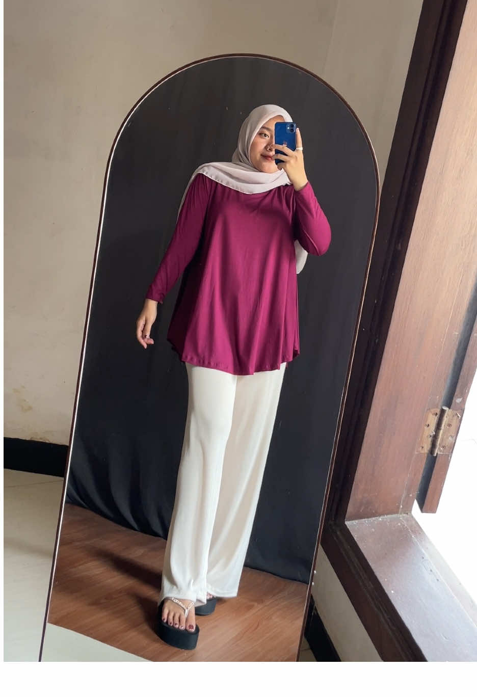 Pada percaya gak kalo dari atas sampe bawah gak sampe 100 ribu✌🏻😍🤪 #OOTD #outfitideas #kaosmurah #celanamurah 