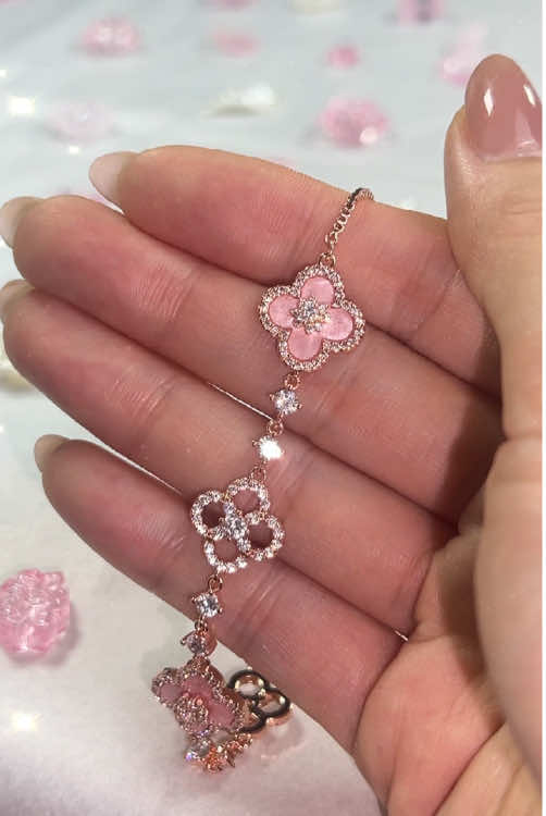Sakura pink Bracelet✨🌸#fyp #pinkbracelet #bracelet #bracelets #jewelry 