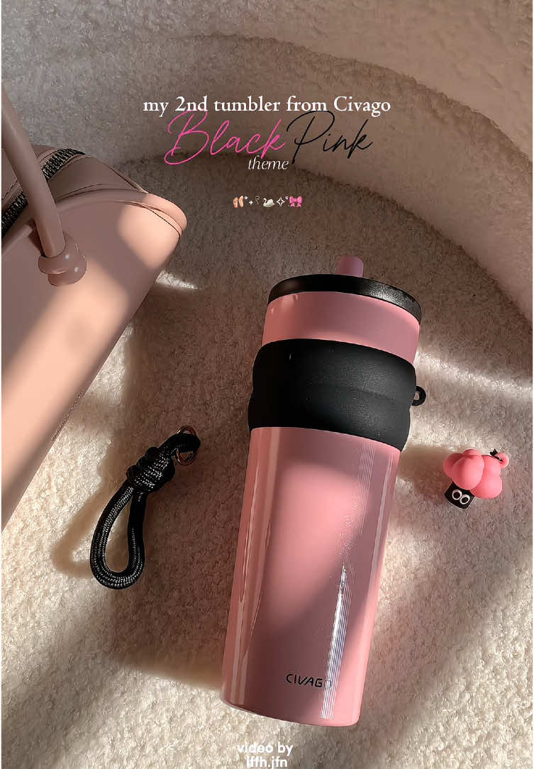 best decision ever to chose this tumbler in ✨pink✨ color 🥹💖  im so in love with this version of tumbler from Civago 😭💖 #tumbler #tumblerviral #tumblerpink #tumblercivago #civago #civagotumbler 