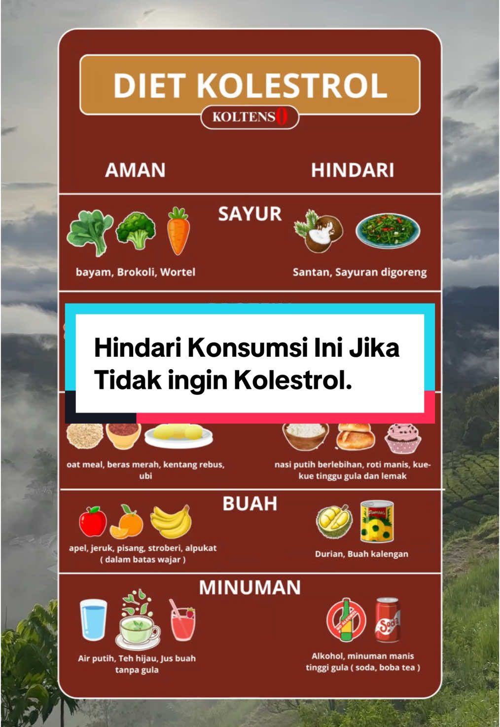 Turunkan Kolesterol TANPA Obat? Bisa kok! 💪✨ Yuk kenali makanan yang AMAN dan yang HARUS DIHINDARI! Jaga jantung, jaga hidup ❤️ #DietKolesterol #SehatTanpaObat #JagaJantung #MakananSehat #TipsSehat #KolesterolTurun #HealthyLifestyle #TikTokDokter #fyp #koltens0 #boleh #tidakboleh #kolesterol #kadarkolesterol #makanan #minuman #foods #udang #lobster #lemak 
