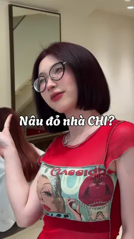 Nâu đỏ quốc dân của chị em Châu Á mìn đâyy 😤✨ #chihiro #hairsalon #nhuộmtóc #bobhaircut #redhair 