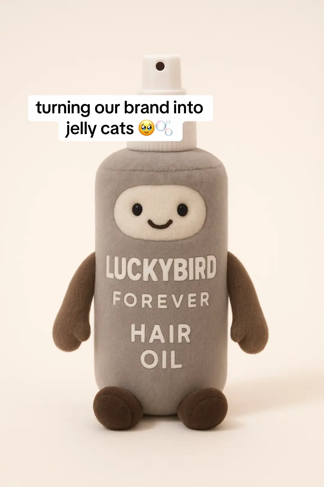 turning our brand into jelly cats 🥹🫧 #jellycats #ai #chatgpt #hairproducts #cute