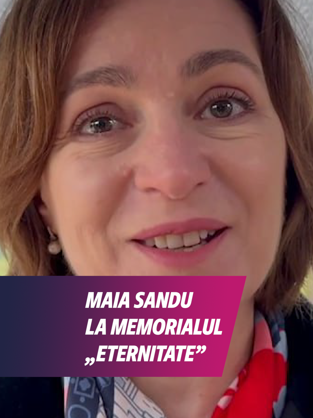 Maia Sandu la memorialul ''Eternitate''