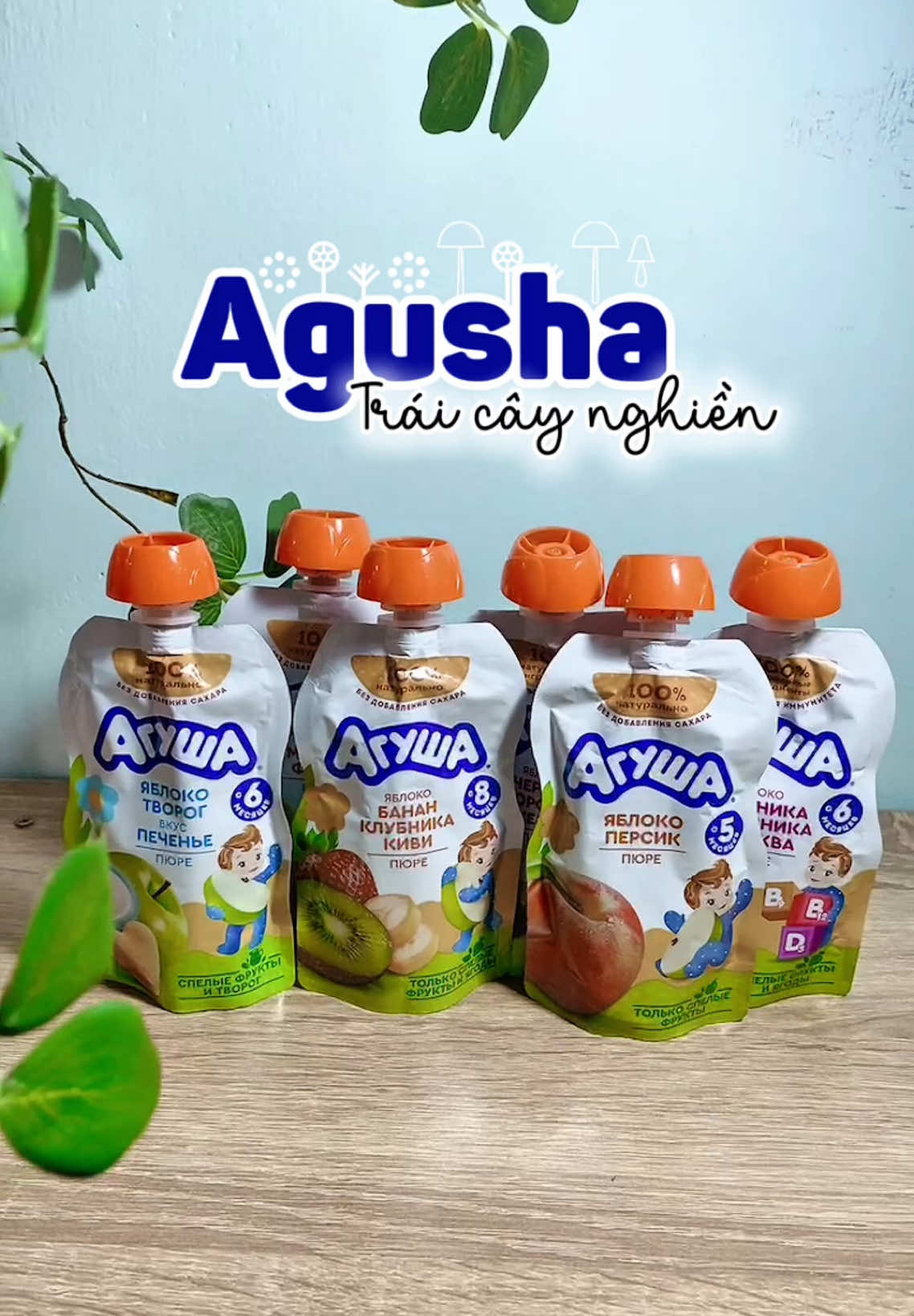 🍃 Trái cây nghiền thơm ngon - tiện lợi - dinh dưỡng cho mẹ bận rộn vẫn mong bé có bữa phụ dinh dưỡng Agusha là chân ái dành cho các mẹ đó 🍎🍓🍑🍊🫐🥭  ------ #gocnhocuamebo #babycorp #andamchobe #agusha #farmalakt  #comboandam  #traicaynghien #fyp #andam 