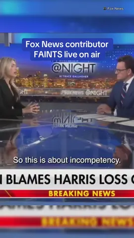 A Fox News panelist suddenly passed out while speaking live on air, shocking viewers and the host. After a commercial break, Jonathan Hunt reported that she was alright and being attended to by paramedics.  Camryn Kinsey, who previously served in the Trump administration, was invited onto Fox News to discuss the ideological differences between the current commander in chief and former President Joe Biden. But at a certain point during her interview with Hunt, Kinsey could be seen stumbling over her words. It remains unclear what may have caused Kinsey to suddenly faint. Read more at DailyMail.com  #faint #live #onair #scary #shock 