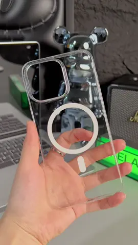 Ultra Clear Crystal Slim Magnetic Case #phonecase #iphone16promaxcase #iphone16case #iphone15promaxcase #iphone15case #magsafe #hd 