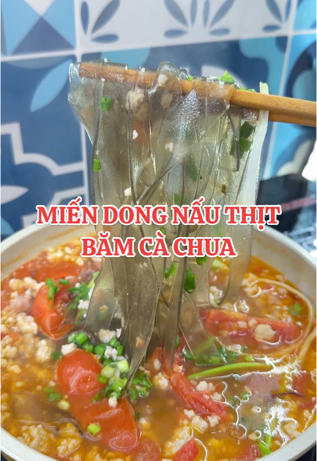 Xế xế đói bụng làm một nồi miến dong thịt băm cà chua ăn đã luôn #miendong #miendongsoito #miendongsungbau #review #food #mukbang #ancungtiktok #sungbau #kieuhaynau 