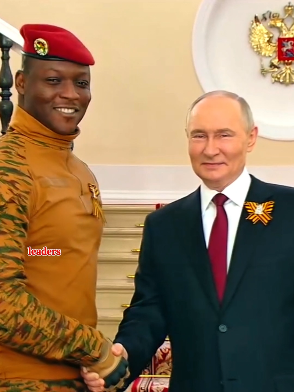Captain Ibrahim Traoré Vladimir Putin Burkina Faso Russia 