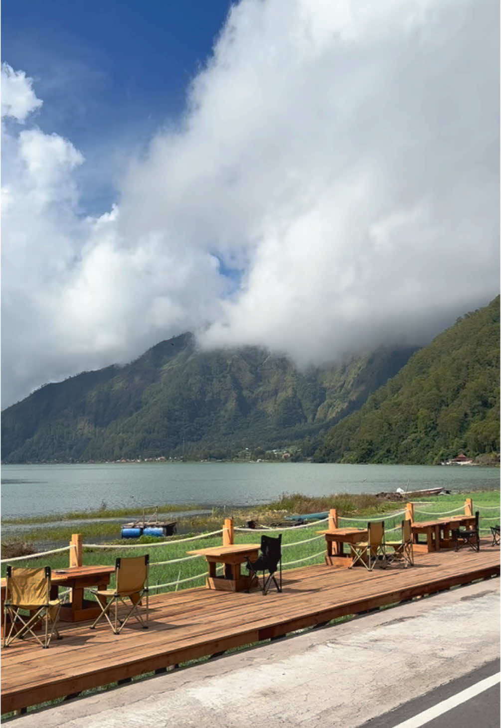 Upgraded! Bikin makin nyaman ngopi dengan view langsung di depan mata 👀 📍Kopi Danu, Desa Buahan, Kintamani #kintamani #kopidanu #fyp #bali 