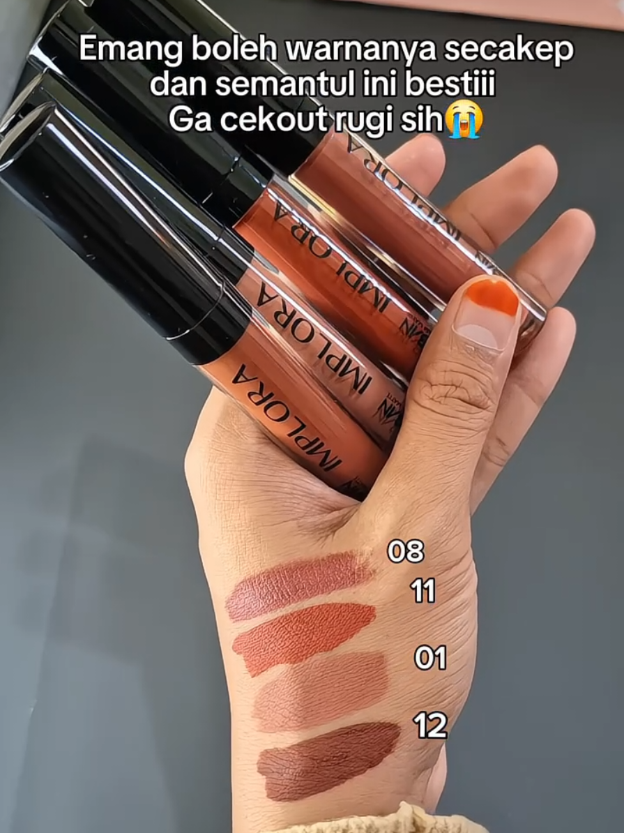 Beli 2lebih hemas ya bestii🤩 #lipstick #implora #lipmatte  #lipcreamimplora #fyp 