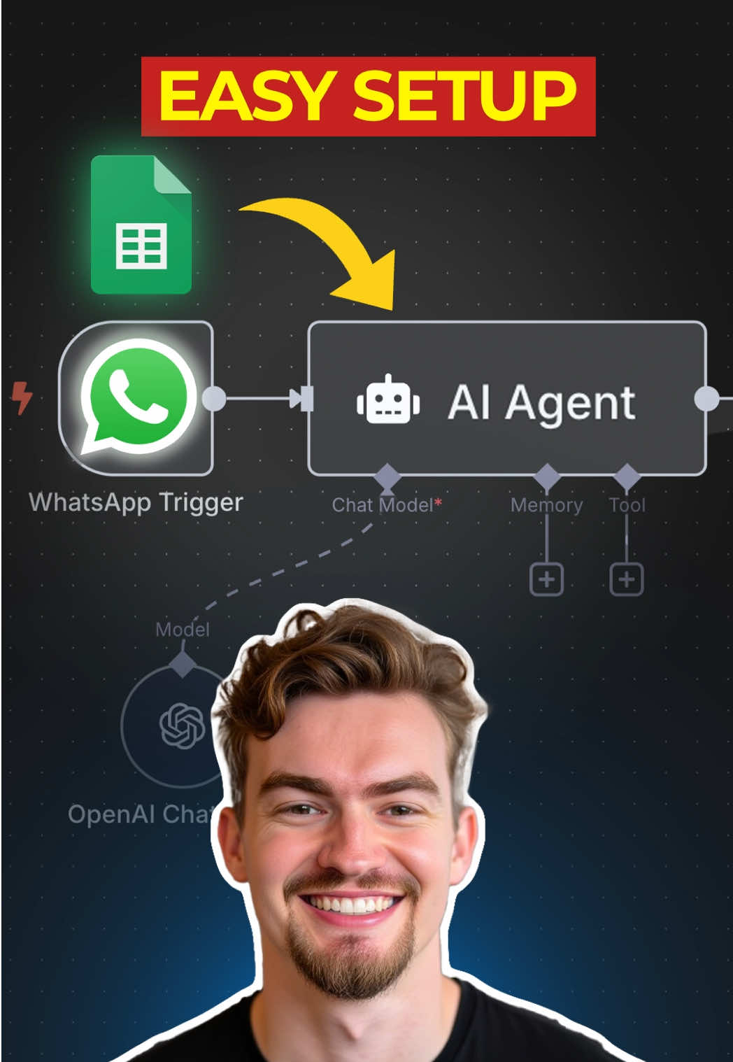 n8n Tutorial: Connect WhatsApp AI Agent in n8n with Google Sheets #n8n #n8ntutorial #googlesheets #aiautomation