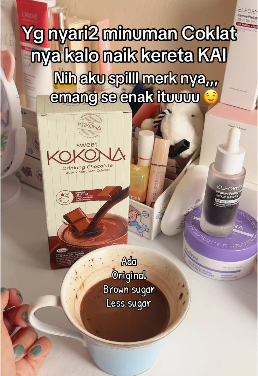Minuman coklat yg enak bgt sih menurut aku, rasanya nyoklat bgt... #kokona #hotchocolate #minumancoklat #kokonabyamanda 
