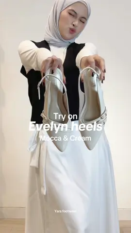 Proving that heels can be comfortable and stylish at the same time Dari kedua nya, mana warna favorite kamu?  #Yarafootwear  #YaraHeels #Evelynheels #Fyp #Outfitinspo #Sepatuheelswanita 