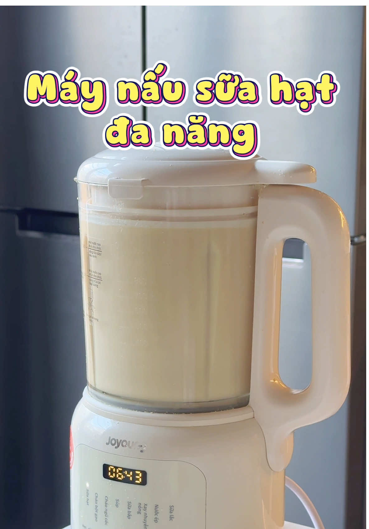 Thích uống sữa mà lười ngâm hạt thì có máy này, nấu ngon, ngoại hình dễ thương #Miulinhmap #ancungtiktok #cooking #joyoungvietnam #thuongthuctronven #maysuahat