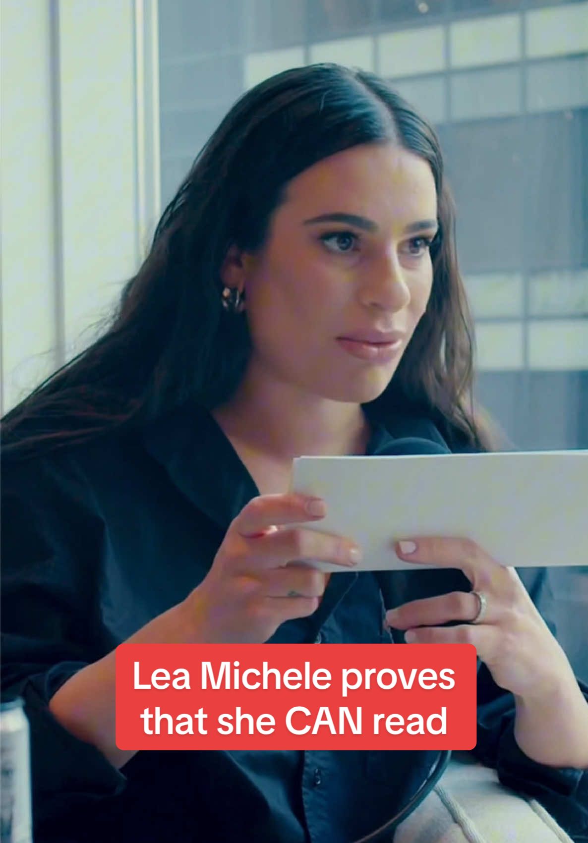 Lea Michele finally puts those rumors about her reading ability to bed on @Jake Shane’s podcast Therapuss  🎥 Jake Shane / Therapuss  #leamichele #jakeshane #therapuss #glee 