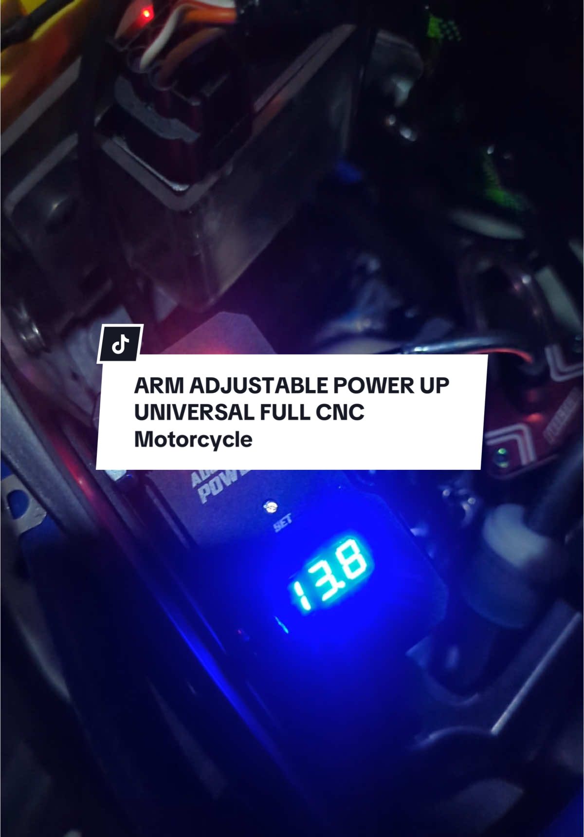 ARM ADJUSTABLE POWER UP UNIVERSAL FULL CNC Motorcycle #fyp #duniamotor #onderdilmotor #powerup #poweruparm #powerupadjustable 