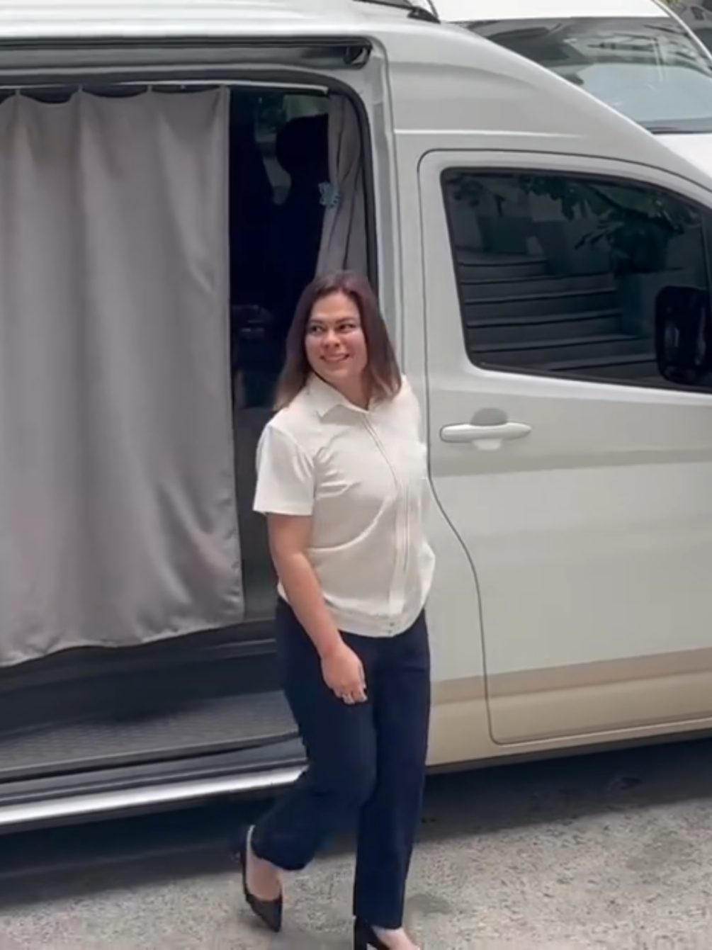Vice President #SaraDuterte arrived at the Department of Justice ( #DOJ ) to submit her counter-affidavit in relation to the inciting to sedition and grave threats complaint filed by the National Bureau of Investigation, which is linked to her alleged threats against President #BongbongMarcos , First Lady #LizaMarcos , and House Speaker #MartinRomualdez . In the counter-affidavit, #Duterte also asked the DOJ to dismiss the complaint against her. 🎥SMNI Gikan sa Masa, Para sa Masa #AllYouNeedToKnow