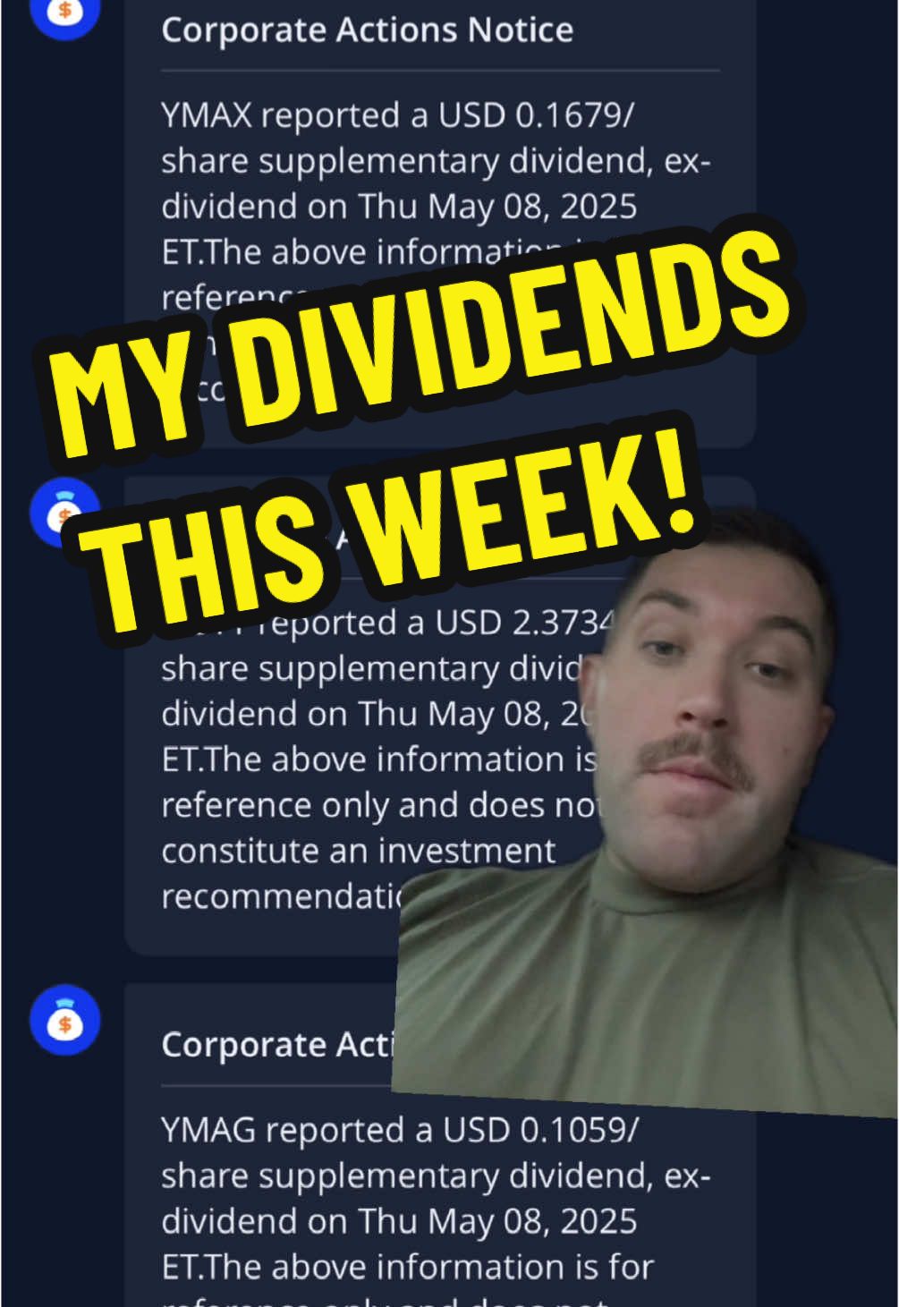 I’ll make a video on each of my positions at some point. Let me know if you like seeing this! #investing #dividends #money #stocks #yieldmax #roundhill #defiance #passiveincome #crypto #amazon #bitcoin 