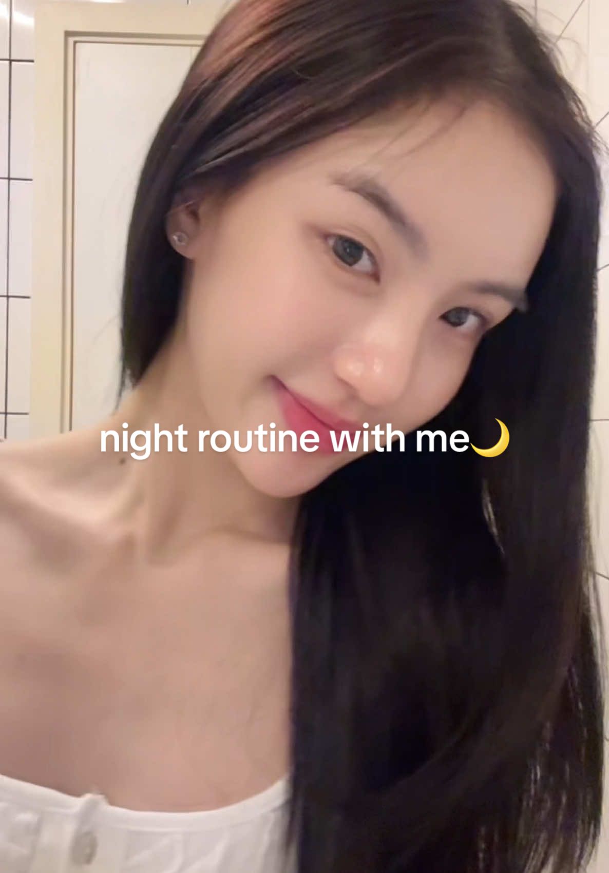 night routine with nongpangjie 🌙 #bkacne #เซรั่มBK #เซรั่มสิวbk 