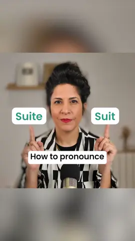 SUIT or SUITE? What's the difference? 👔 Suit: /sut/  🏨 Suite: /swit/ Practice these pairs out loud with me!