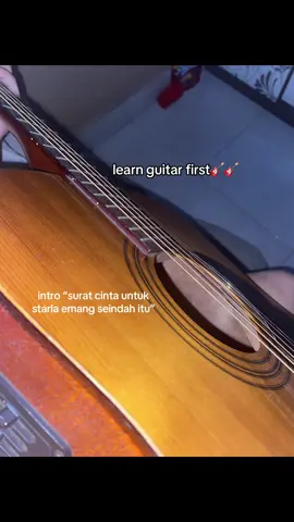 learn guitar ternyata susah ya #fyp #fouryou #gitar #suratcintaunutukstarla 